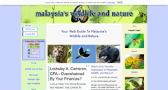 Desktop Screenshot of malaysia-wildlife-and-nature.com